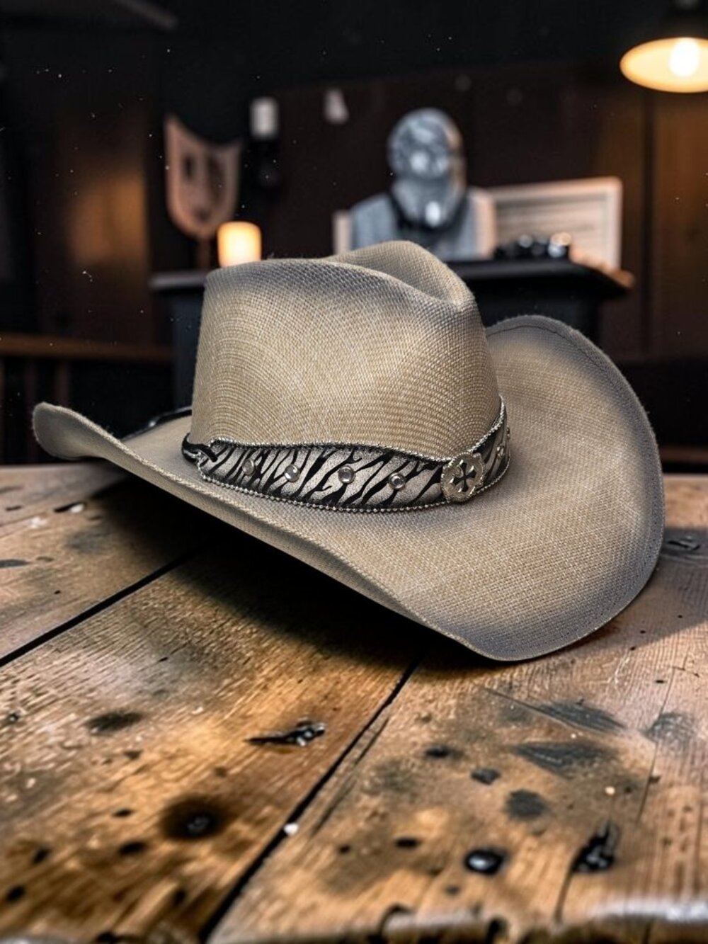 Austin by Montana Hat Co Cowgirl Hat Womens BB Studded Pinch Top Rhinestone L